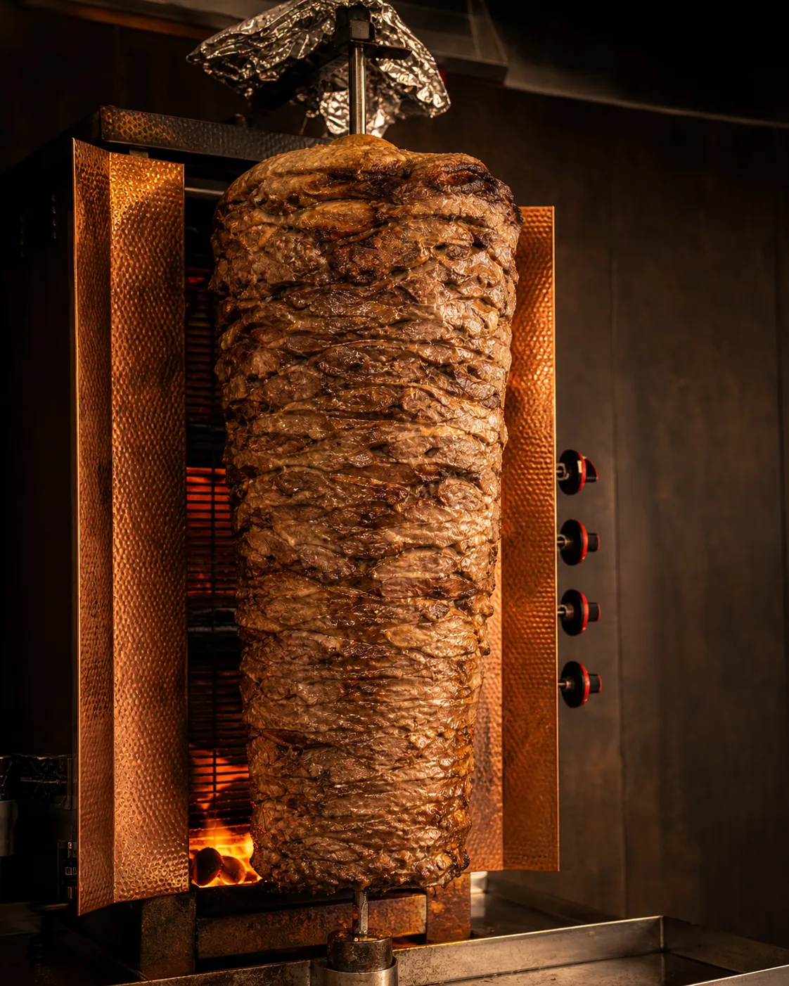Steak-Döner-Spieß am Grill